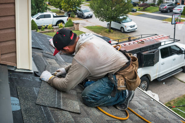 Professional Emergency Roof Repair technician working in Tow, TX